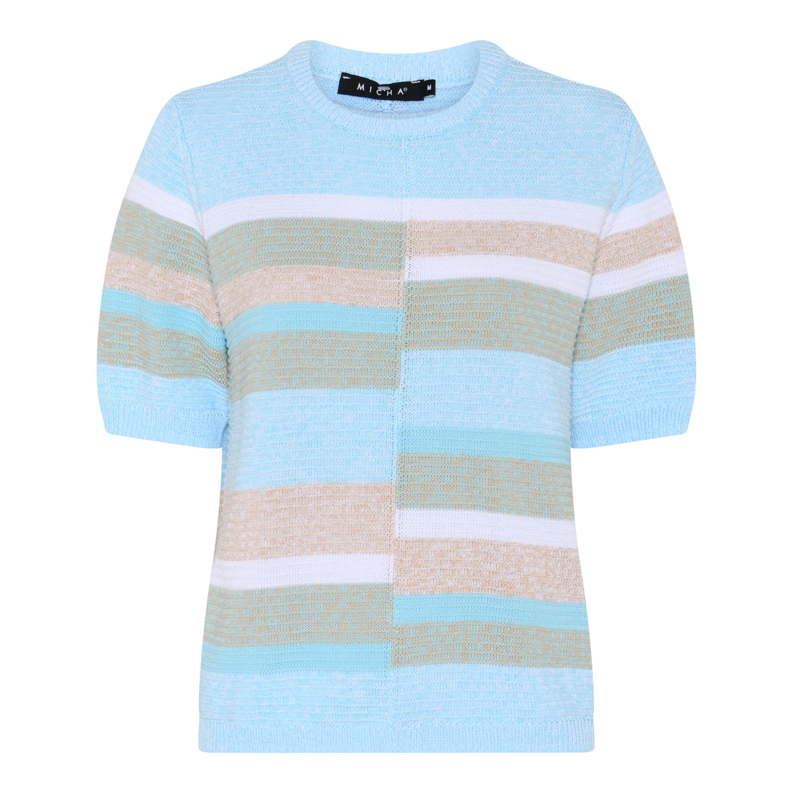 Stickad jumper med kort ärm - Micha 2 Stickad jumper med kort ärm - Micha - Bild 2