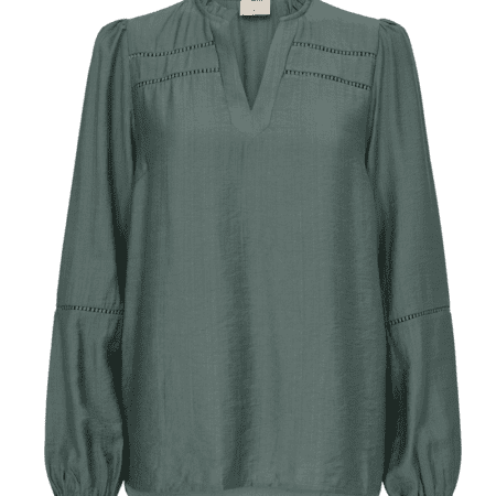 packshot 2 207773 2099 Front 1 FQANTINA BLOUSE20Dark20Forest