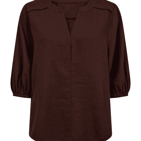 packshot 2 204290 1080 Front 1 FQLAVA BLOUSE20Coffee20Bean