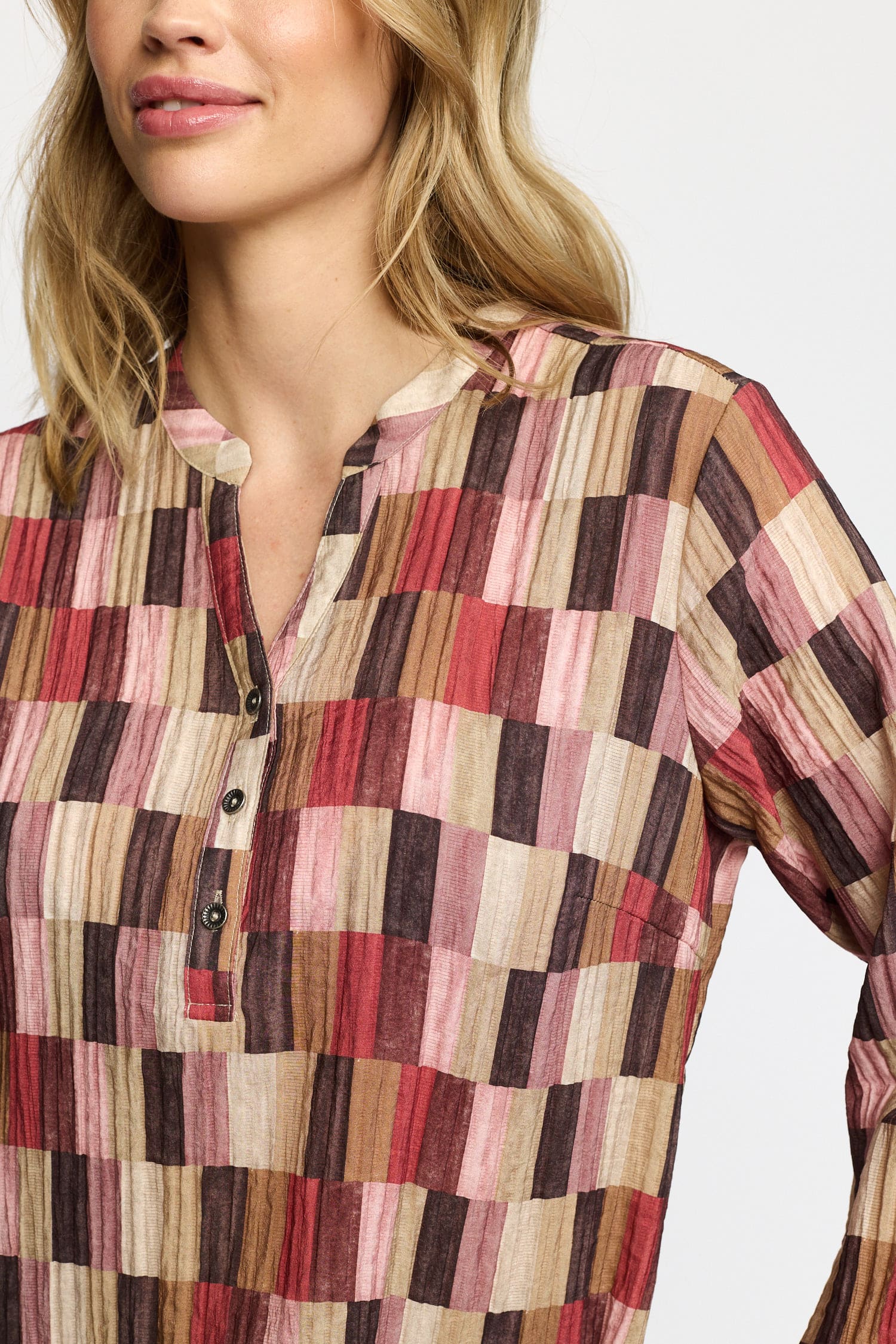 Mönstrad blus, Amoa - 2-Biz 4 Mönstrad blus, Amoa - 2-Biz - Bild 4