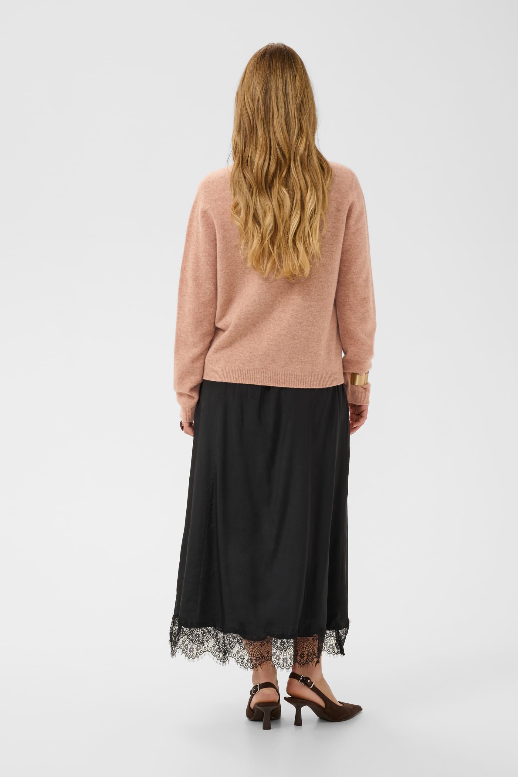Stickad jumper i ull CRMela - Cream 2 Stickad jumper i ull CRMela - Cream - Bild 2