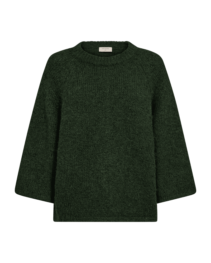 packshot 2 205507 1303 Front 1 FQGRSLULU PULLOVER Deep Forest Melange